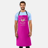 Pickle Baller Pickleball-Kollegialtypografie Schürze (Getragen)