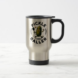 Pickle Baller Travel Mug - Vintages Pickleball Art Reisebecher