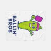 Pickle Ballin’ Bros - Geschenke Freunde, Brüder od Fleecedecke (Vorderseite (Horizontal))