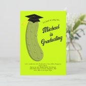 Pickle Big Dill Graduation Party Einladung (Stehend Vorderseite)