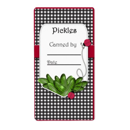Pickle Canning Jar Labels (Vorne)