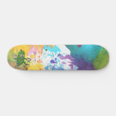 Pickle Cartoon-Farbklecks-Buntes Skateboard (Horizontal)