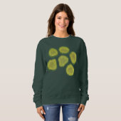 Pickle Chips Green Kosher Dill Pickle Chip Design Sweatshirt (Vorne ganz)