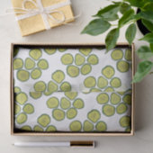 Pickle Chips Green Kosher Dill Pickle Chip Muster Seidenpapier (Geschenk)