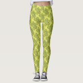 Pickle Chips Green Kosher Dill Pickle Chip Print Leggings (Vorderseite)