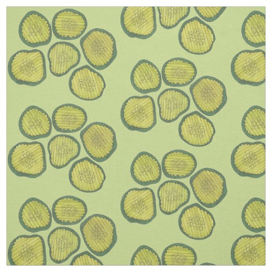 Pickle Chips Green Kosher Dill Pickle Feinschmecke Stoff (Muster)