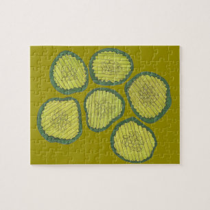 Pickle Chips Sweet Pickles Food Kosher Dill Design Puzzle