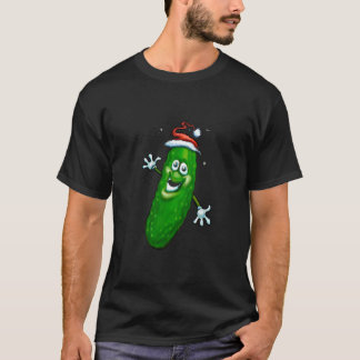 Pickle Christmas Lights Happy Dill Pickle T-Shirt