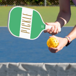 PICKLE Coole Niedliche Sportsmeer - Grüne Streifen Pickleball Schläger