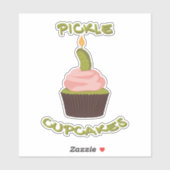 PICKLE CUPCAKS AUFKLEBER (Blatt)