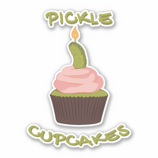 PICKLE CUPCAKS AUFKLEBER (Vorderseite)