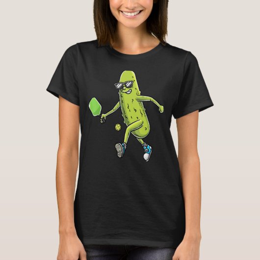 Pickle Dill Pickleball Player T-Shirt (Vorderseite)