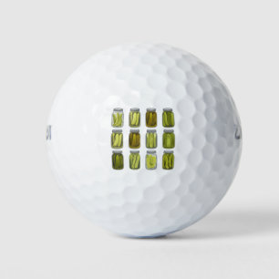 Pickle-Enthusiast Vintage-Dosen-Gurken Glas Weihna Golfball