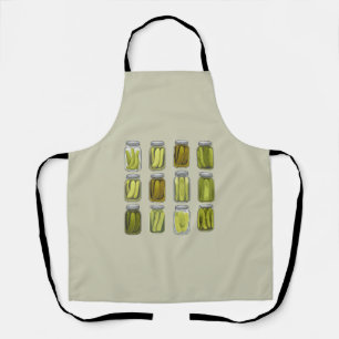 Pickle-Enthusiast Vintage-Dosen-Gurken Glas Weihna Schürze