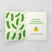 Pickle & Fresh Collection Birthday Karte (Innenseite)
