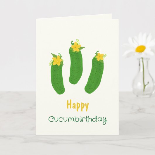 Pickle & Fresh Collection Geburtstag Karte (Kleine Pflanze)