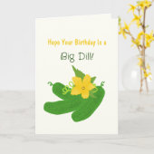 Pickle & Fresh Collection Geburtstag Karte (Gelbe Blume)