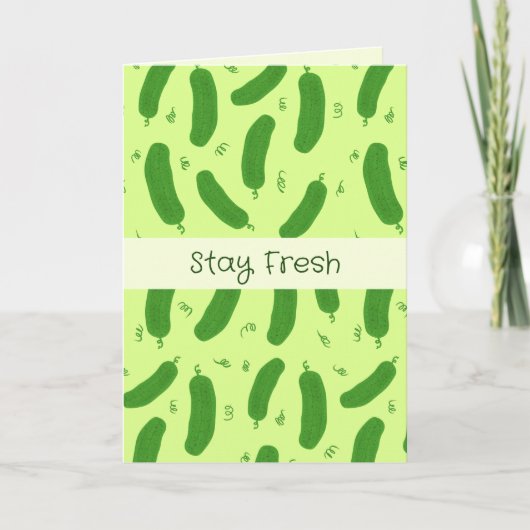 Pickle & Fresh Collection Geburtstag Karte (Vorderseite)