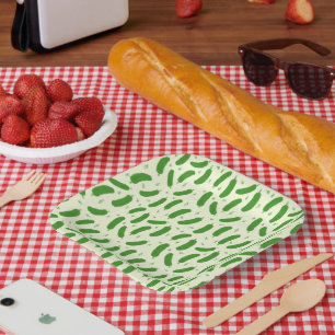 Pickle & Fresh Collection gemustert Pappteller