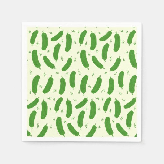 Pickle & Fresh Collection gemustert Serviette (Vorderseite)