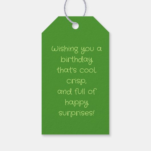 Pickle & Fresh Collection Geschenkanhänger (Rückseite)