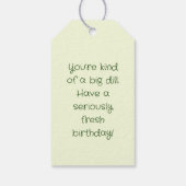 Pickle & Fresh Collection Geschenkanhänger (Rückseite)