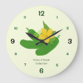 Pickle & Fresh Collection Große Wanduhr (Vorderseite)