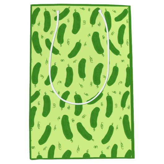 Pickle & Fresh Collection patterned Mittlere Geschenktüte (Vorderseite)