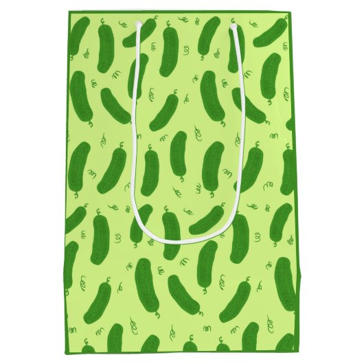 Pickle & Fresh Collection patterned Mittlere Geschenktüte (Rückseite)