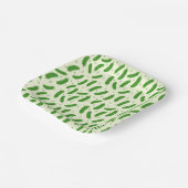 Pickle & Fresh Collection patterned Pappteller (Gewinkelt)