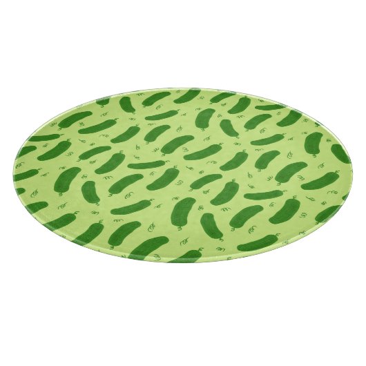 Pickle & Fresh Collection patterned Schneidebrett (Ecke)