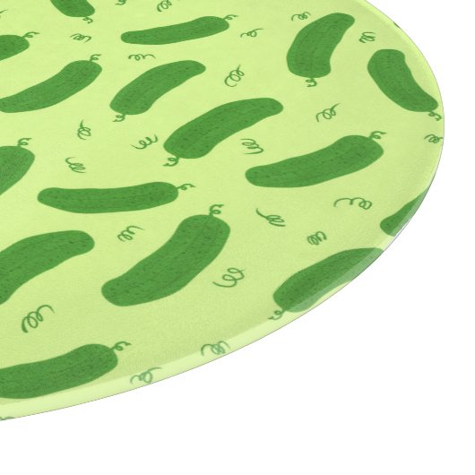 Pickle & Fresh Collection patterned Schneidebrett (Ecke)