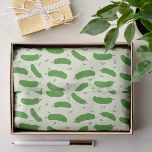Pickle & Fresh Collection patterned Seidenpapier (Geschenk)