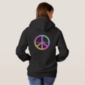 Pickle Frieden Pink Hoodie (Schwarz voll)