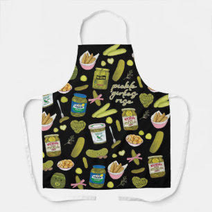 Pickle Girlies Rise Cute Pickle-Muster Lustiger Schürze