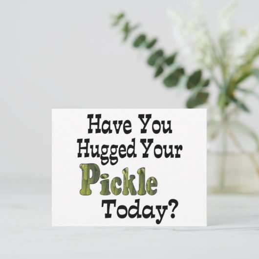 Pickle Hugger Postkarte (Stehend Vorderseite)