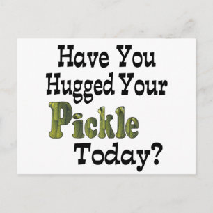 Pickle Hugger Postkarte