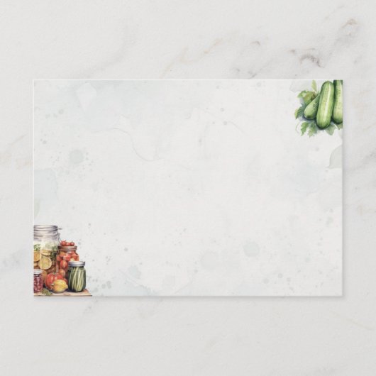 Pickle Jar Basic Blank Recicard Begleitkarte (Vorderseite)
