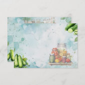 Pickle Jar Blank Recicard Begleitkarte (Vorne/Hinten)