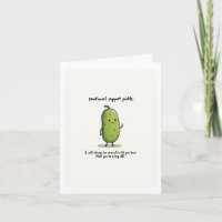 Pickle-Karte zur emotionalen Unterstützung