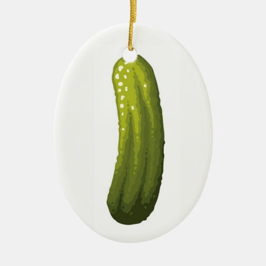 Pickle Keramik Ornament (Vorne)