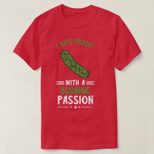 Pickle Lover I Hasse Pickles Vegetarisches Veganes T-Shirt (Design vorne)