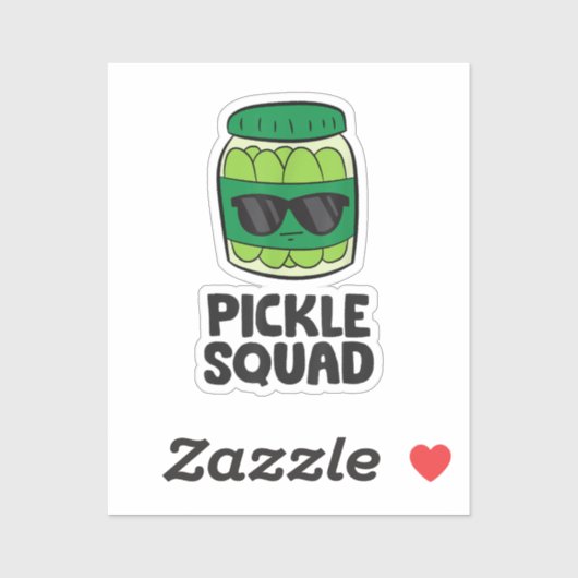 Pickle Lover Team Pickles Funny Pickle Squad Aufkleber (Blatt)