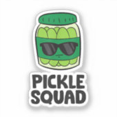 Pickle Lover Team Pickles Funny Pickle Squad Aufkleber (Vorderseite)