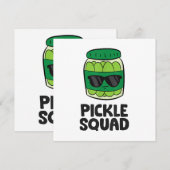 Pickle Lover Team Pickles Funny Pickle Squad Dankeskarte (Vorne/Hinten)