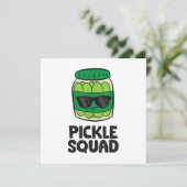 Pickle Lover Team Pickles Funny Pickle Squad Dankeskarte (Stehend Vorderseite)