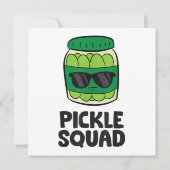 Pickle Lover Team Pickles Funny Pickle Squad Dankeskarte (Rückseite)