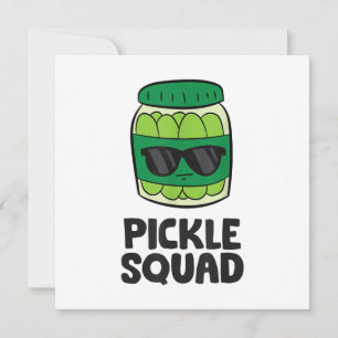 Pickle Lover Team Pickles Funny Pickle Squad Dankeskarte
