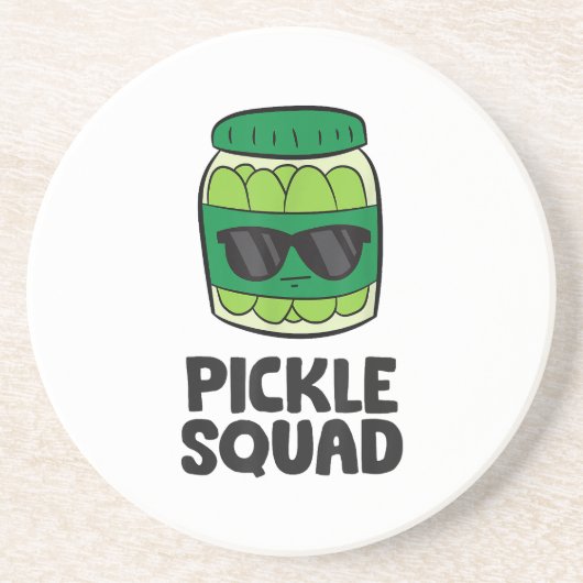 Pickle Lover Team Pickles Funny Pickle Squad Getränkeuntersetzer (Vorne)
