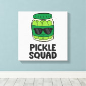 Pickle Lover Team Pickles Funny Pickle Squad Leinwanddruck (Insitu (Holzboden))